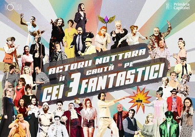 Actorii Teatrului Nottara Ada Navrot, Adrian Văncică şi Vlad Bălan sunt primii care se vor întâlni online cu spectatorii în cadrul proiectului "Cei trei fantastici"