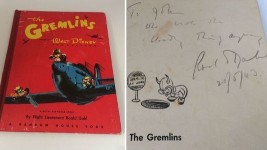 Un exemplar rar din prima ediţie a cărţii „The Gremlins”, scos la licitaţie
