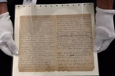 O scrisoare comună semnată de Van Gogh şi Gauguin a fost adjudecată la preţul de 210.600 de euro la Paris 
