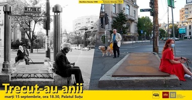 Expoziţia de fotografie în aer liber "Trecut-au anii 1990 vs 2020", deschisă la Palatul Suţu