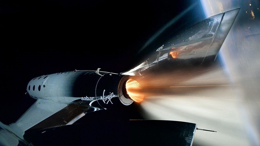 Primul zbor cu echipaj al avionului spaţial Virgin Galactic, nereuşit deoarece secvenţa de aprindere a motorului rachetei nu a fost completă