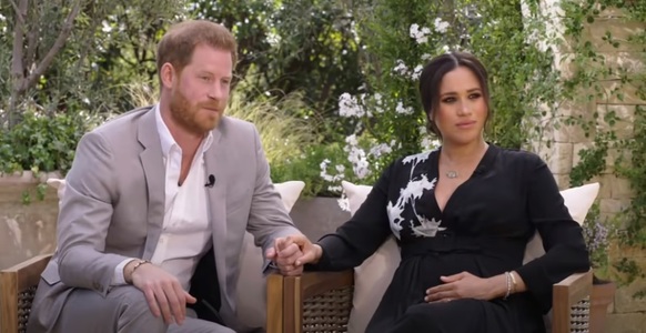 Interviul acordat de prinţul Harry şi soţia lui pentru emisiunea lui Oprah Winfrey, urmărit de peste 11 milioane de britanici