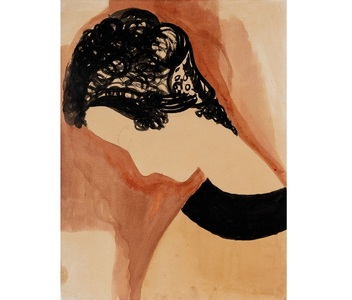 Acuarela „Profil de femme au chignon”, de Constantin Brâncuşi, vândută la Christie's pentru 350.000 de lire sterline