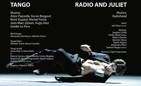 „Tango. Radio & Juliet”, spectacol de balet dedicat Zilei Mondiale a Artei, transmis online de Opera Naţională Bucureşti