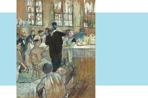 Un tablou rar de Toulouse-Lautrec, care pune în scenă un salon de spital parizian în 1891, va fi vândut în iunie la licitaţie