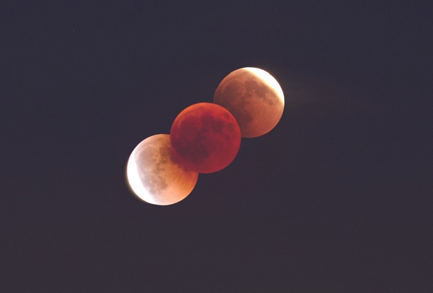Rară tripletă lunară, vizibilă miercuri în mare parte din America şi în Asia - Eclipsă totală, lună plină şi superlună