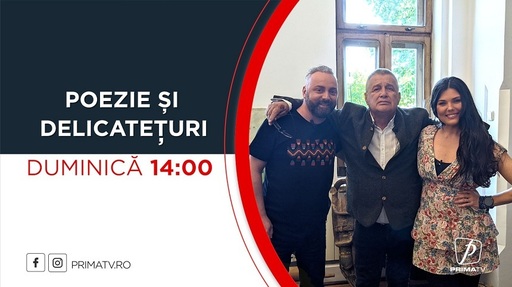 Paula Seling şi Ovi, invitaţii lui Mircea Dinescu la "Poezie şi delicateţuri" de la Prima TV
