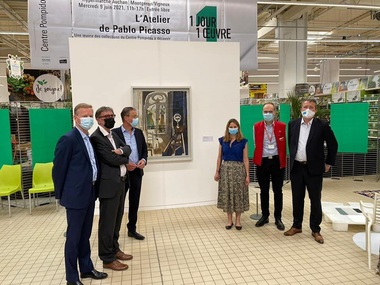 Un tablou de Pablo Picasso a fost expus într-un supermarket din suburbiile Parisului - FOTO