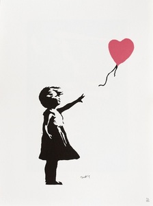 Nouă lucrări de grafică semnate Banksy, în licitaţie la Bucureşti - FOTO