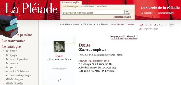 Editura Gallimard va publica o nouă traducere a capodoperei "Divina Comedie" a lui Dante 