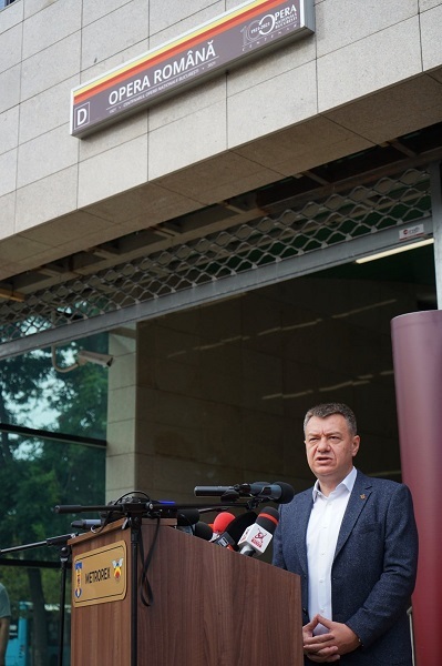 A fost inaugurată staţia de metrou "Opera Română". Ministrul Culturii: Îmi doresc ca această modificare temporară să devină definitivă