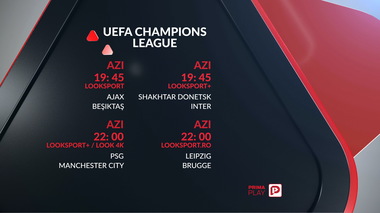 Juventus, Real şi Barcelona joacă în Champions League, pe Look Sport