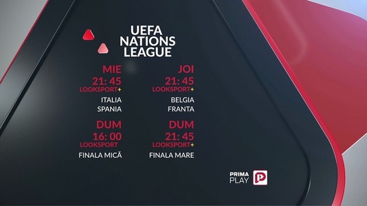 Semifinalele Nations League, transmise în direct pe Look Sport+