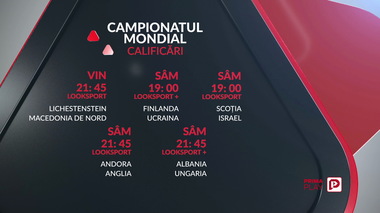Meciuri decisive pentru Cupa Mondială, pe programele Look Sport
