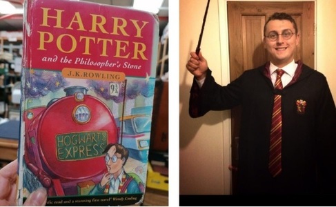 O primă ediţie rară a romanului "Piatra Filosofală" a fost vândută de "adevăratul" Harry Potter