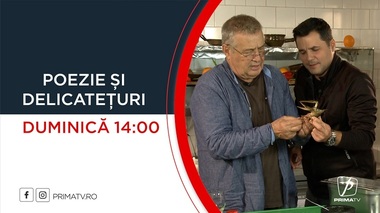 Cove este invitatul lui Mircea Dinescu în emisiunea "Poezie şi delicateţuri"