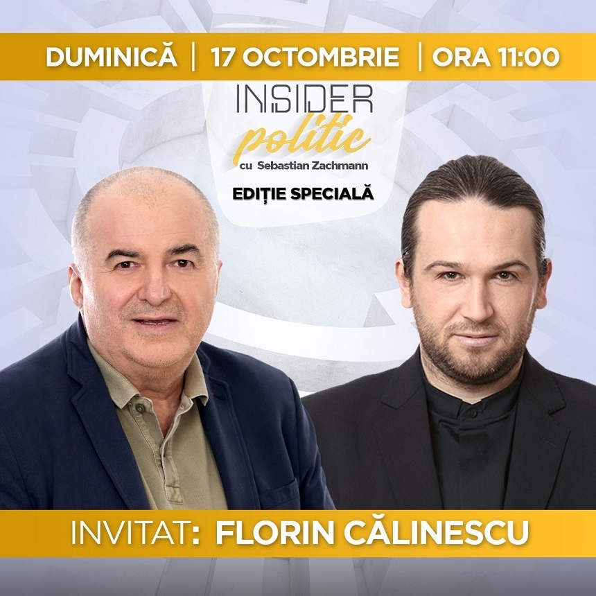 Florin Călinescu, live la "Insider politic" de la Prima TV