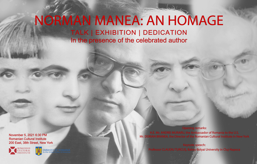 Eveniment dedicat carierei de peste cinci decenii a scriitorului Norman Manea, la New York