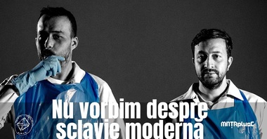 Expoziţia „Nu vorbim despre sclavie modernă”, care cuprinde o instalaţie performativă, la MNŢRplusC