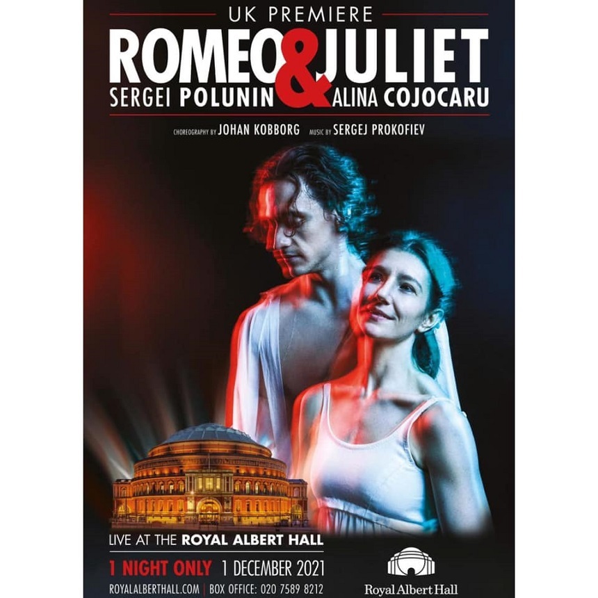 Serghei Polunin şi Alina Cojocaru vor dansa pe 1 decembrie „Romeo şi Julieta”, la Royal Albert Hall din Londra - VIDEO