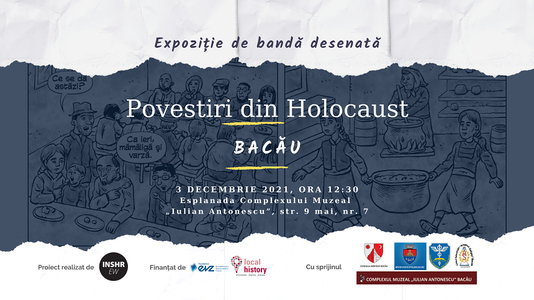 Expoziţii stradale de bandă desenată pe tema Holocaustului, în Bacău şi Suceava