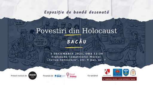 Expoziţii stradale de bandă desenată pe tema Holocaustului, în Bacău şi Suceava