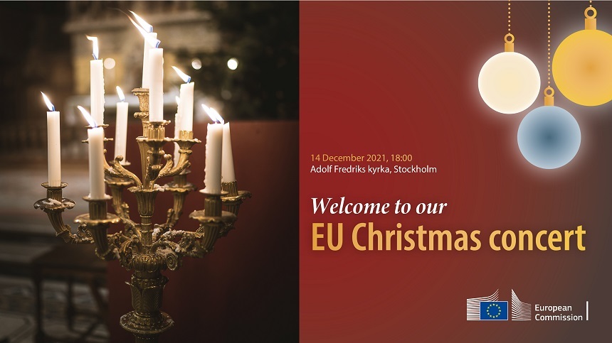 Concert de Crăciun, organizat de Comisia Europeană la Biserica Adolf Fredriks din Stockholm