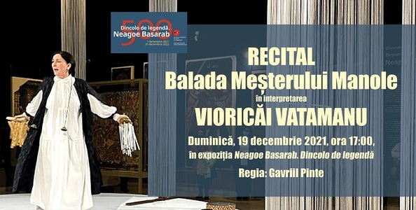 Legenda Meşterului Manole, recital în Galeria de Artă Veche Românească a MNAR