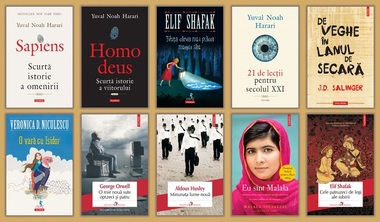 Top vânzări editoriale 2021 - Titluri de Yuval Noah Harari, J.D. Salinger, Elif Shafak, Steinhardt, Stephen Hawking, Constantin C. Giurescu, Igor Bergler
