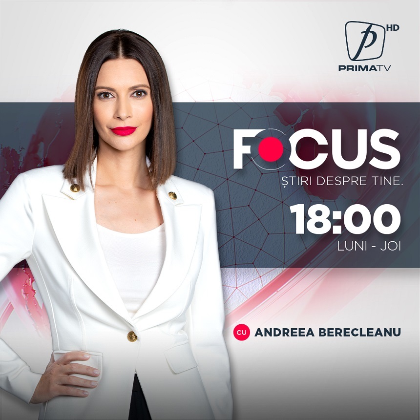 Jurnalul de ştiri „Focus 18” de la Prima TV, din nou în topul preferinţelor telespectatorilor