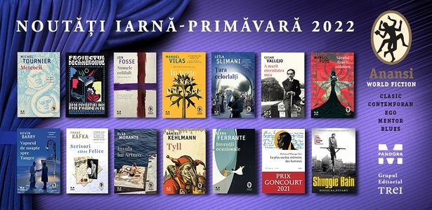 Romanele laureate cu Goncourt 2021, Booker Prize 2020, noi cărţi de Elena Ferrante şi Leïla Slimani, în colecţia Anansi World Fiction