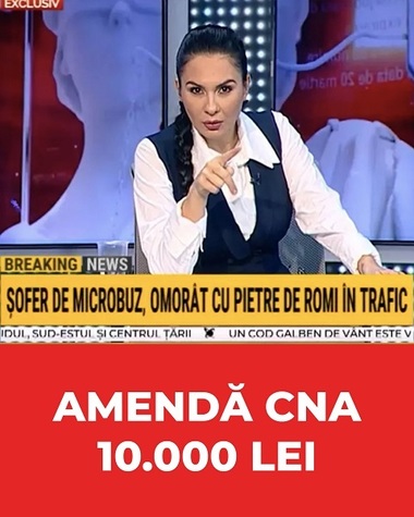 CNA a amendat Realitatea Plus cu 10.000 de lei după ce o moderatoare a cerut, în timpul protestelor de la Bolintin, trimiterea romilor în India