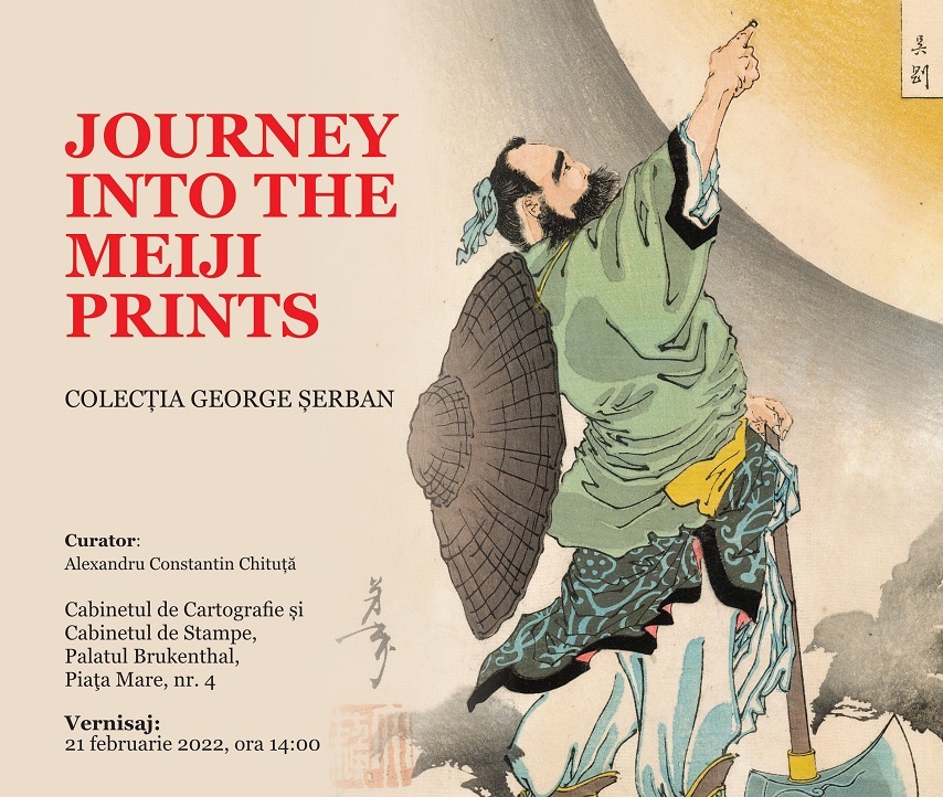 Expoziţia „Călătorie în lumea stampelor Meiji”, organizată de ziua împăratului Japoniei la Palatul Brukenthal