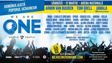 ENEX, importantă asociaţie a radiodifuzorilor comerciali din lume, va transmite pentru partenerii săi concertul caritabil din România „We Are One”