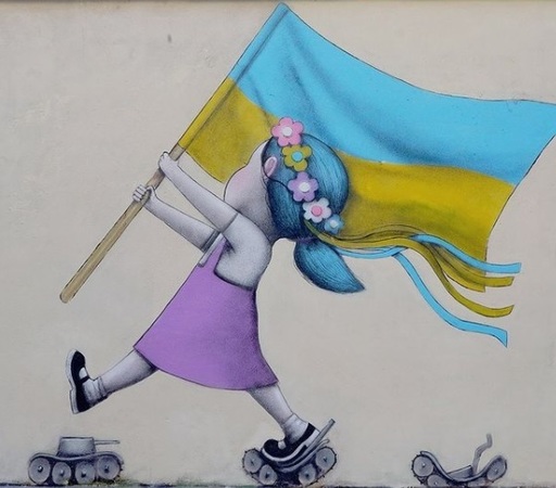 Război în Ucraina - Artiştii stradali susţin ucrainenii şi pacea pe zidurile din lumea întreagă - FOTO 