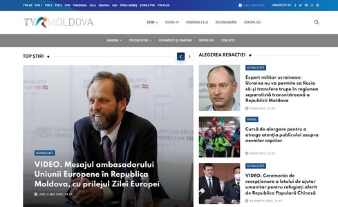 Ziua Europei - TVR Moldova relansează site-ul tvrmoldova.md