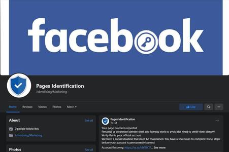 Avertisment al Directoratului Naţional de Securitate Cibernetică: Au revenit campaniile de phishing care au ca ţintă utilizatorii cu drepturi de administrare a unor pagini de Facebook 