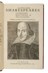 Un exemplar original al primei cărţi cu piese de William Shakespeare, vândut cu mai mult de 2 milioane de lire sterline
