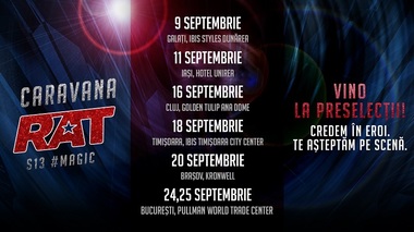 Caravana "Românii au talent" pleacă în septembrie în căutarea eroilor sezonului 13