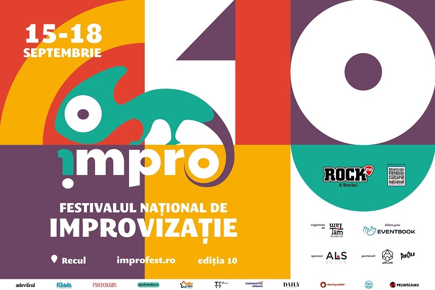 Spectacole în premieră absolută la Festivalul Naţional de Improvizaţie, între 15 şi 18 septembrie