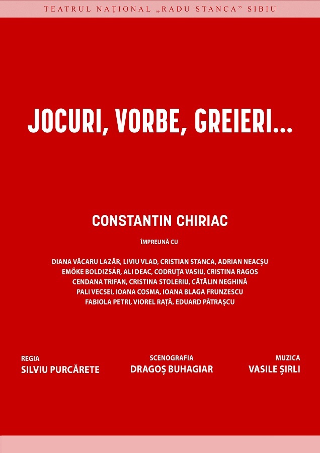 O premieră marca Silviu Purcărete, în septembrie la Teatrul Naţional „Radu Stanca” din Sibiu