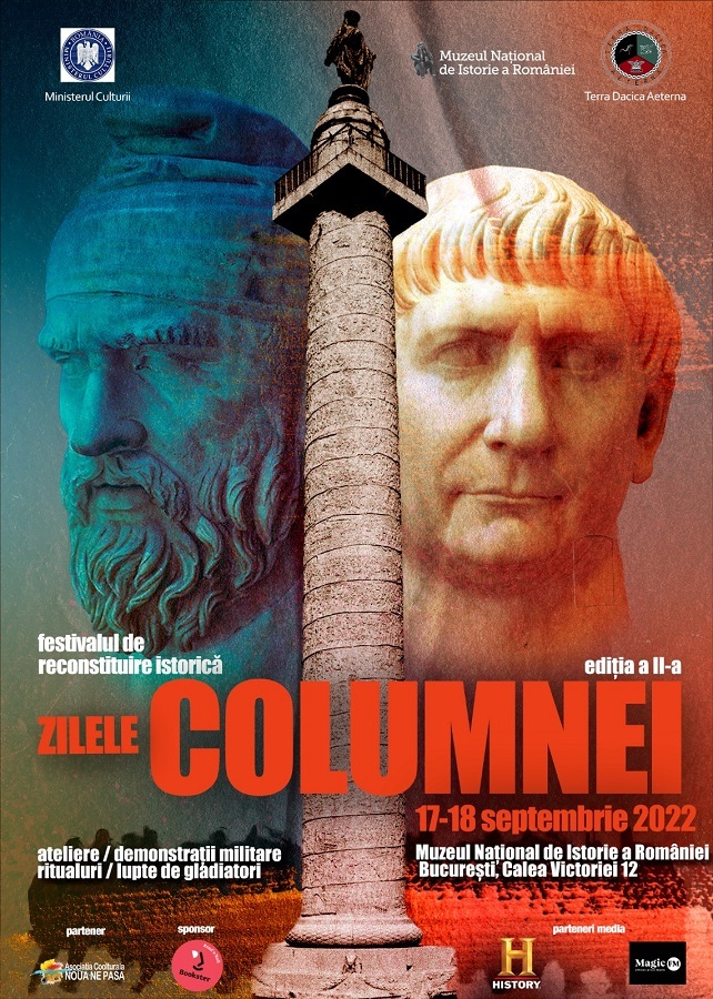 Festivalul de reconstituire istorică „Zilele Columnei”, la Bucureşti: Demonstraţii militare, ritualuri, ateliere, lupte de gladiatori 