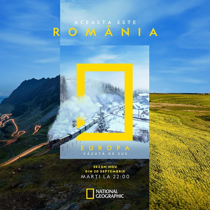 National Geographic prezintă România în imagini spectaculoase filmate cu drona, în noul sezon "Europa văzută de sus"