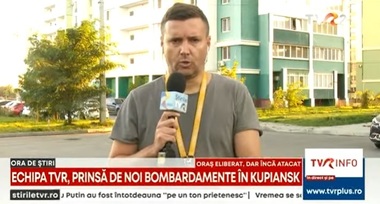 Trimisul special al TVR în Ucraina, prins într-un schimb de focuri în timpul relatării: „M-a cuprins frica în acel moment, pentru că nu ştiam câte lovituri vor mai fi” - VIDEO
