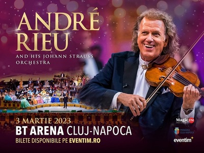 Violonistul André Rieu revine pe 3 martie 2023 cu un nou concert la Cluj-Napoca - VIDEO
