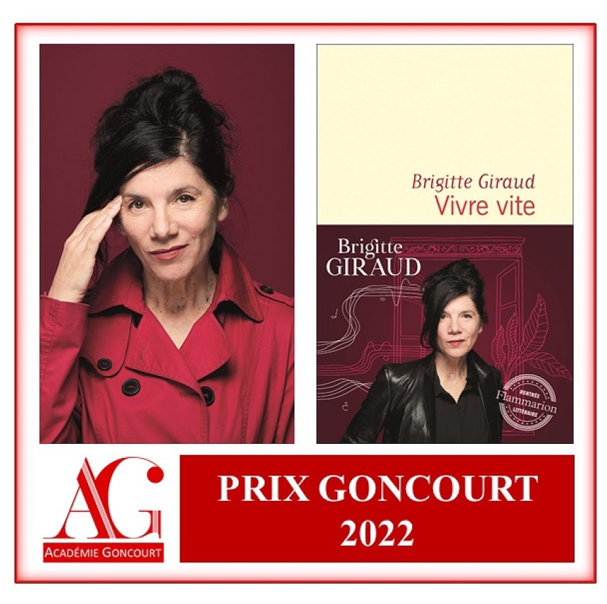 Premiul Goncourt 2022 i-a fost decernat scriitoarei Brigitte Giraud pentru "Vivre vite"