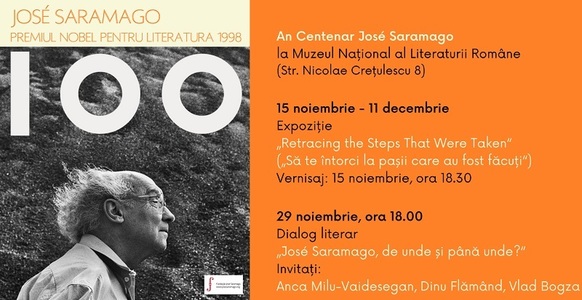 Scriitorul portughez José Saramago, sărbătorit la 100 de ani de la naştere la Muzeul Naţional al Literaturii Române