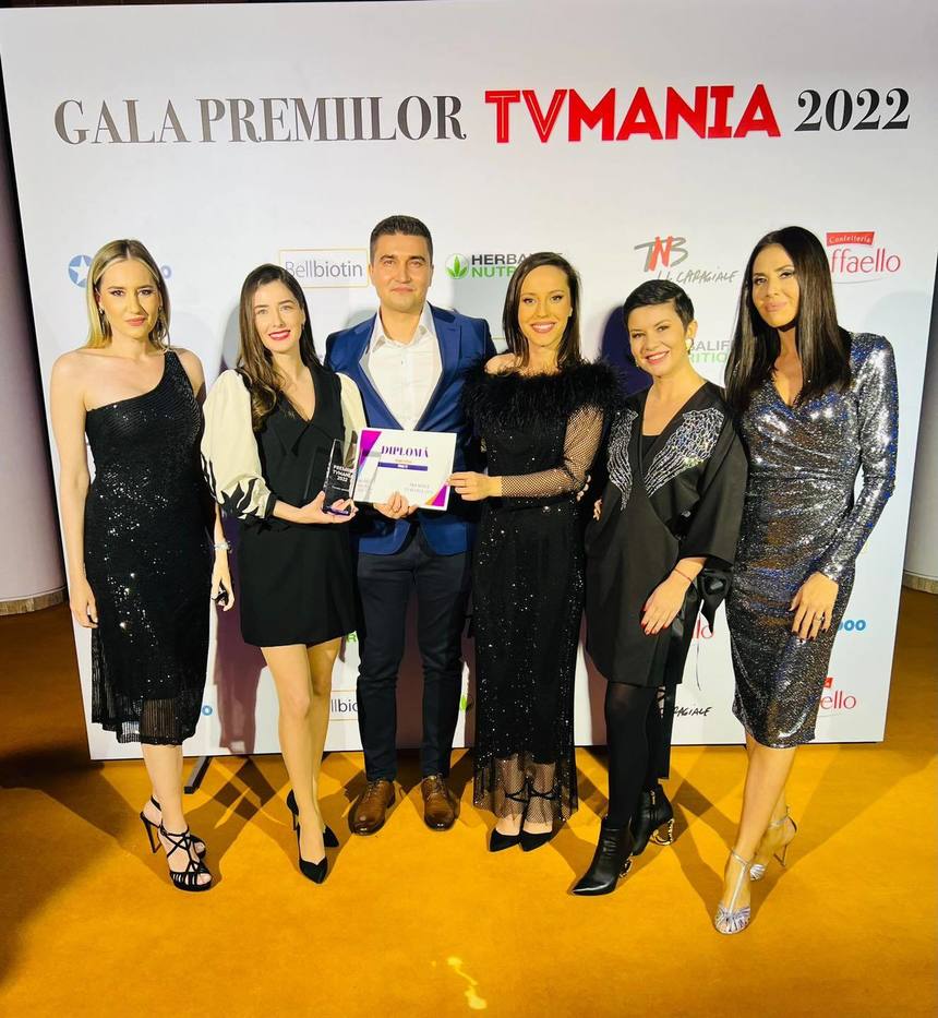 Prima TV a primit “Premiul Special” la Gala Premiilor TVmania - FOTO