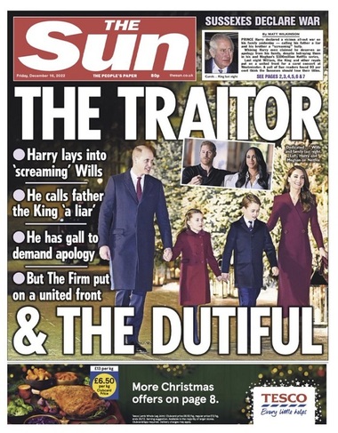 Presa britanică este de partea prinţului moştenitor William şi a soţiei sale Kate, după difuzarea serialului Netflix „Harry & Meghan” - FOTO