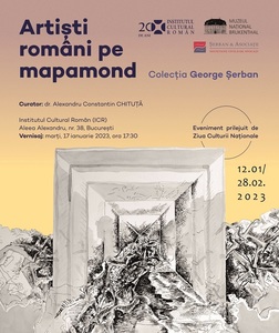 Lucrări din colecţia avocatului George Şerban, realizate de peste 50 de artişti români care s-au stabilit în ţări din întreaga lume, expuse la Institutul Cultural Român